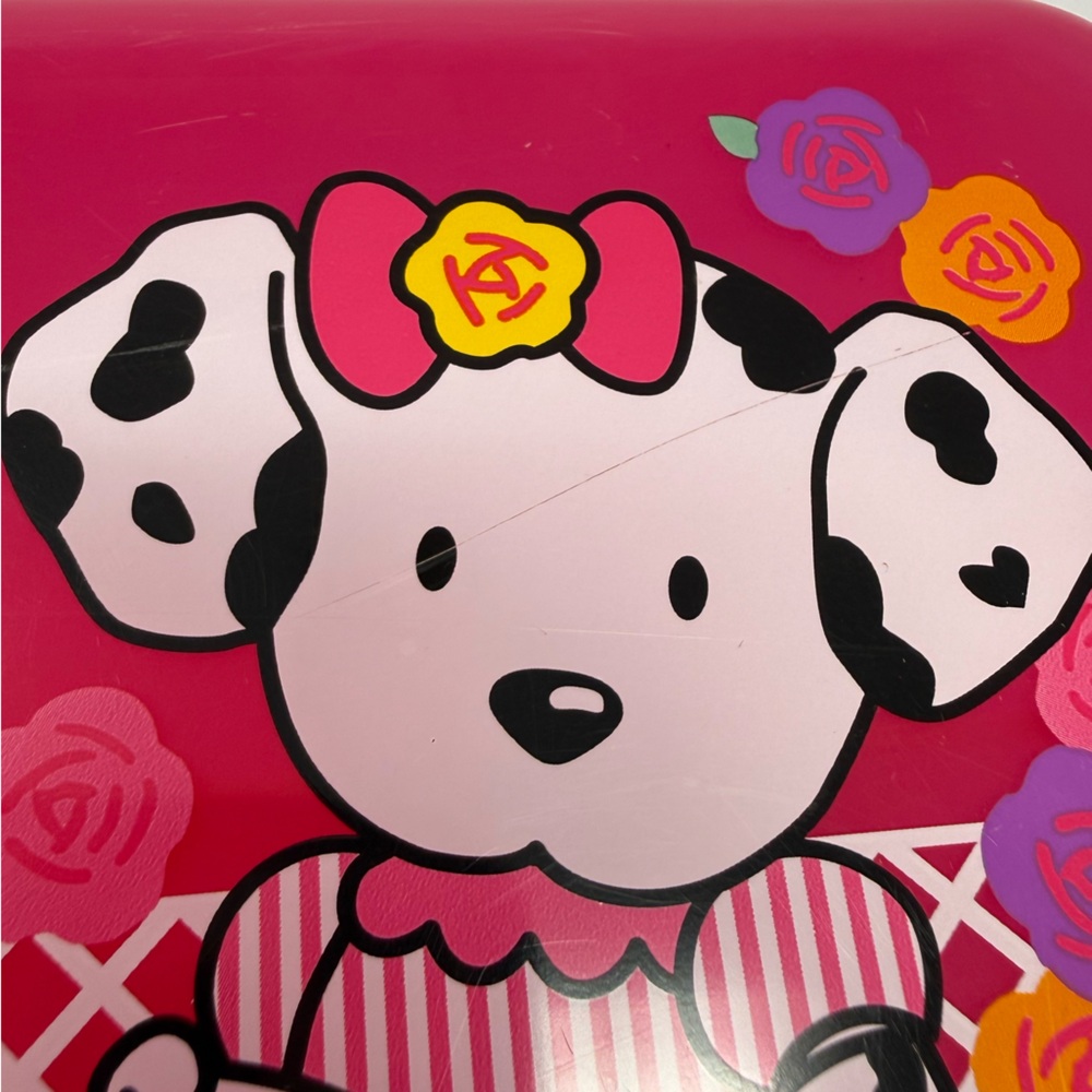 Sanrio Vintage 90s Spottie Dottie & Cat Pink Plastic Pencil/Stationary Box - Picture 3 of 15